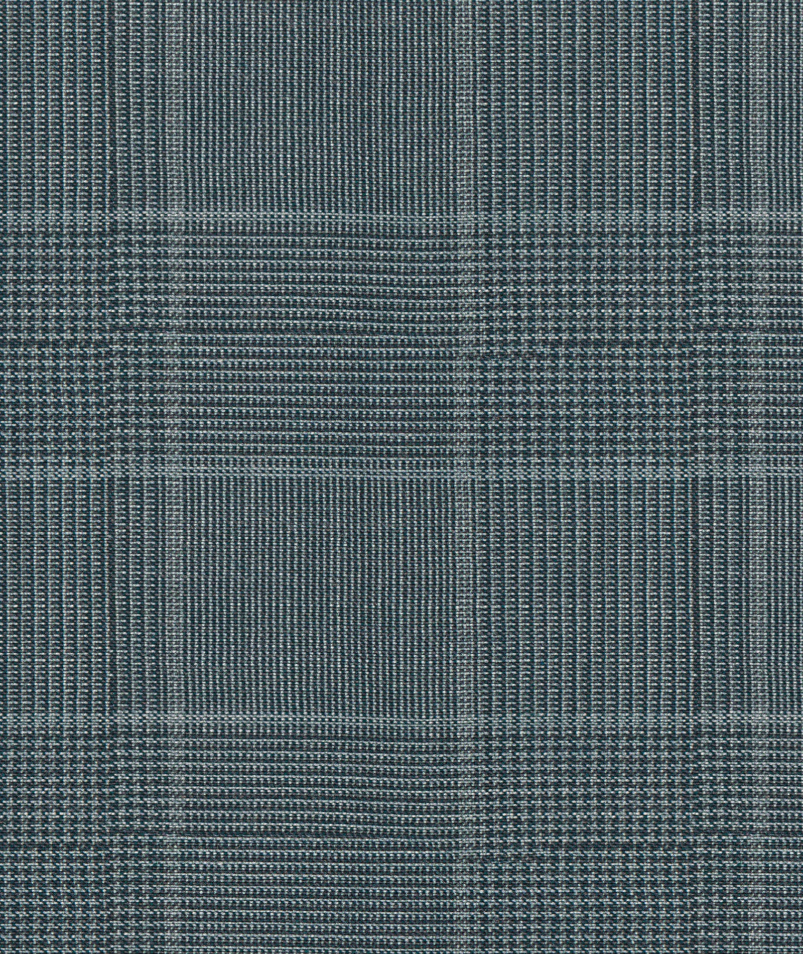 Pantaloni in lana-seta Principe di Galles grigio - Image 2