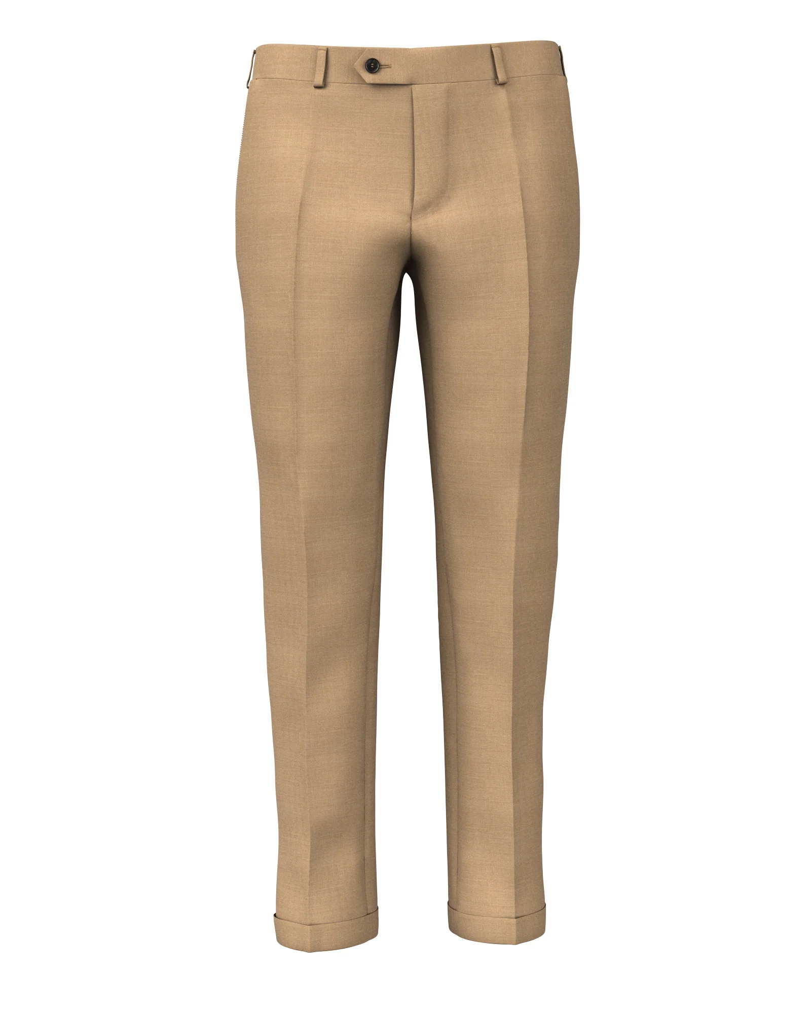 Pantaloni in lana solaro spigato beige