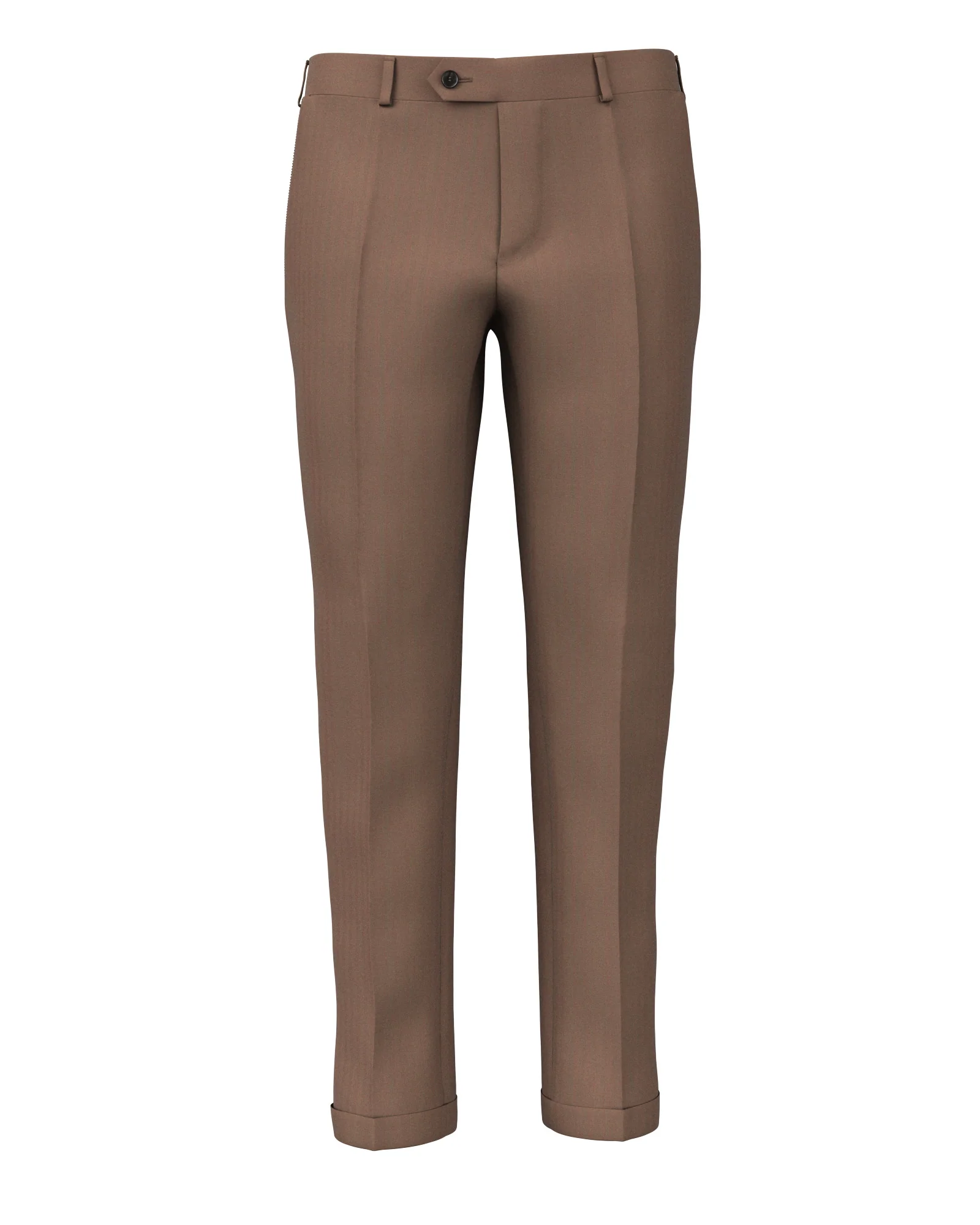 Pantaloni in lana solaro spigato khaki e rosso