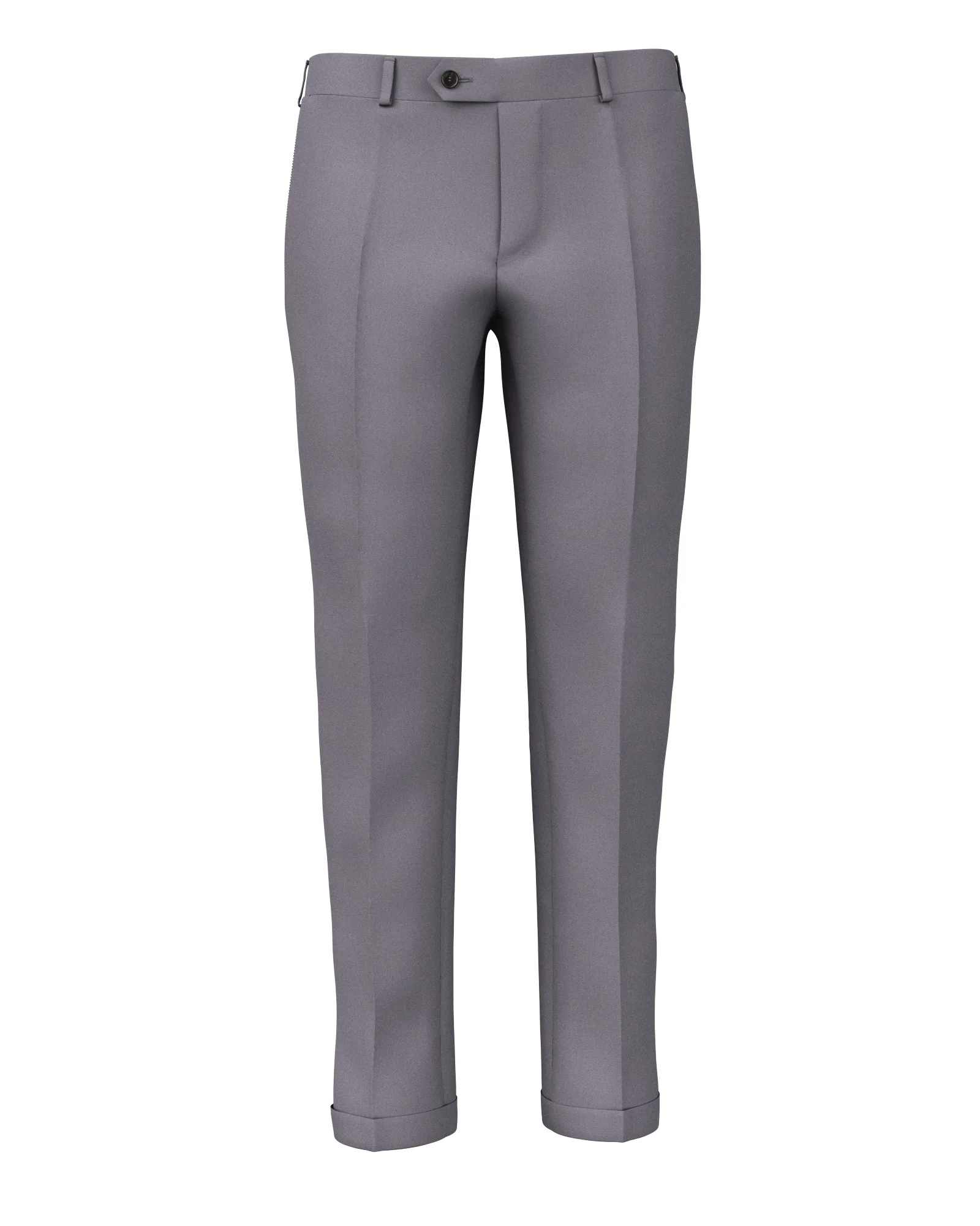 Pantaloni in lana twill glicine