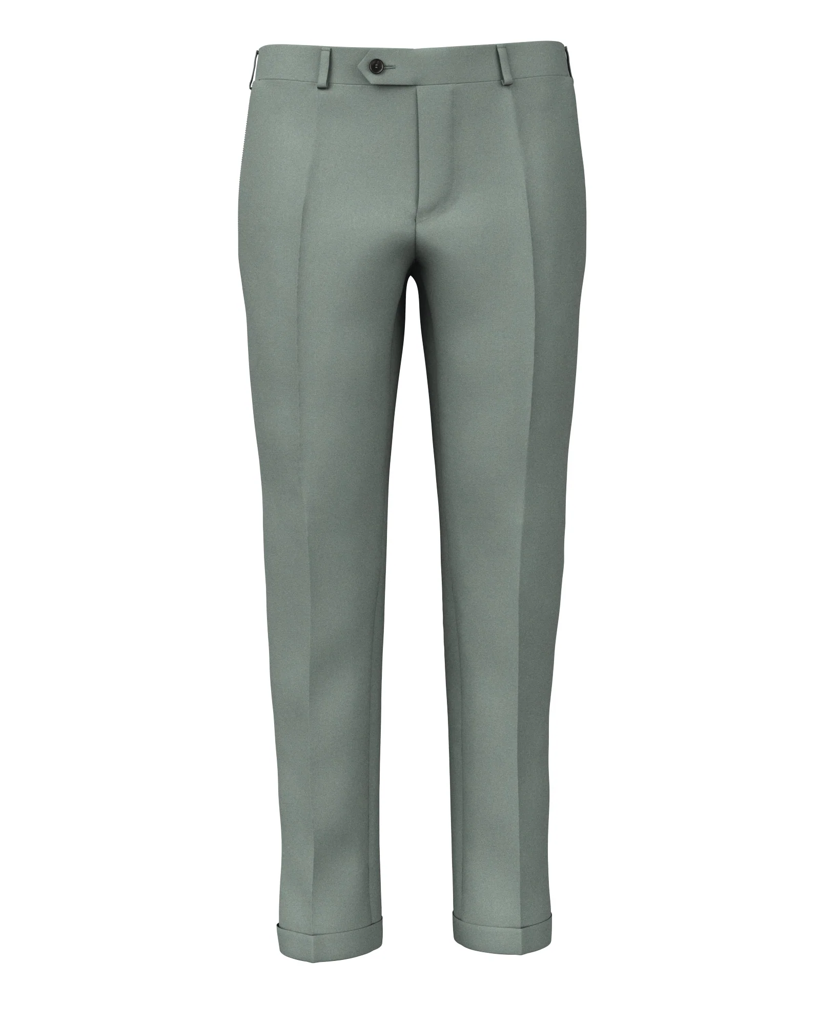 Pantaloni in lana verde salvia