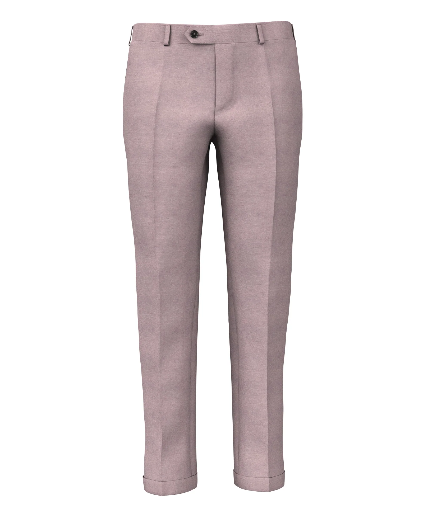 Pantaloni in lino e cotone rosa