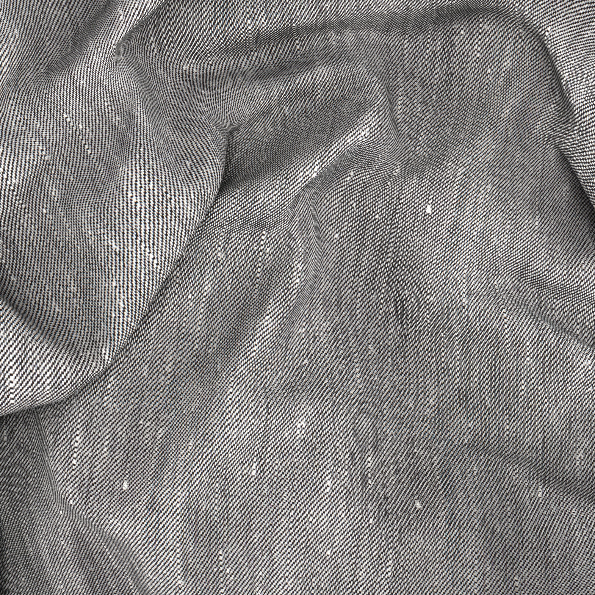 Pantaloni in lino lana grigio effetto denim - Image 3