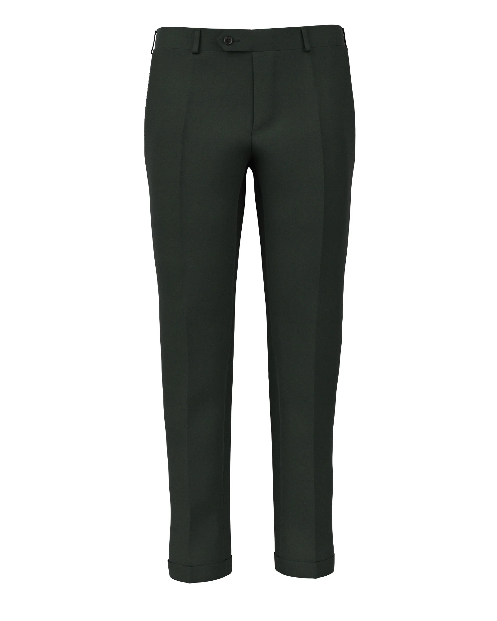 Pantaloni in twill di cotone e seta verdi