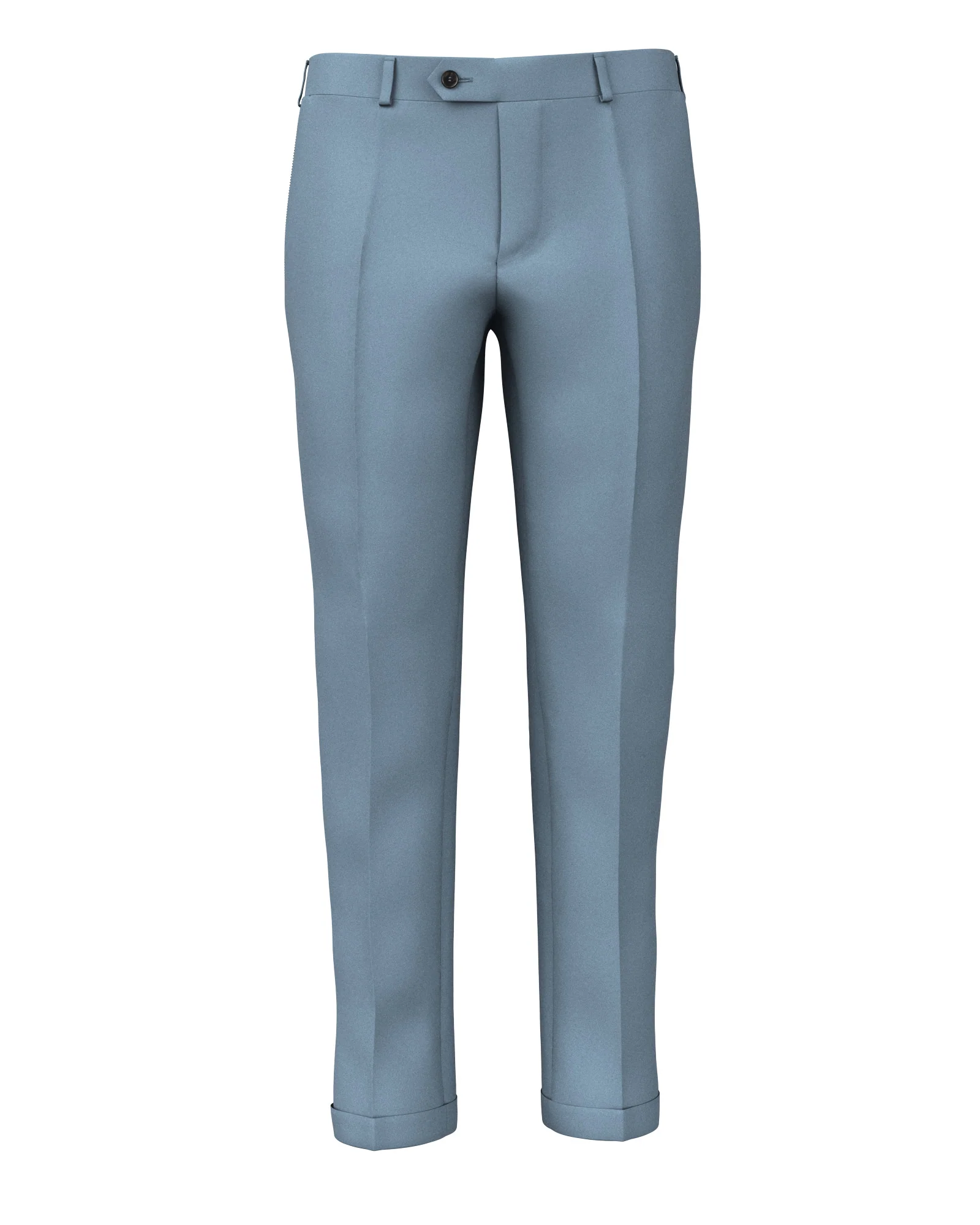 Pantaloni in twill di lana avio