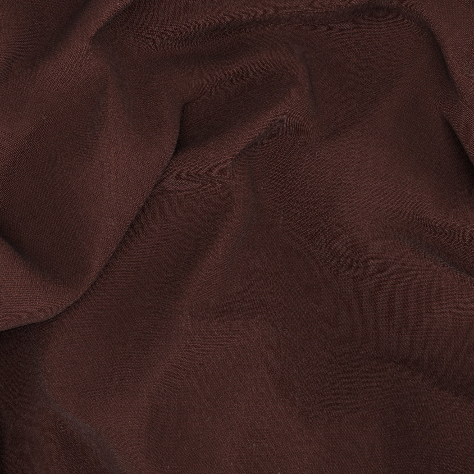 Pantaloni in twill lino lana marrone mattone - Image 3