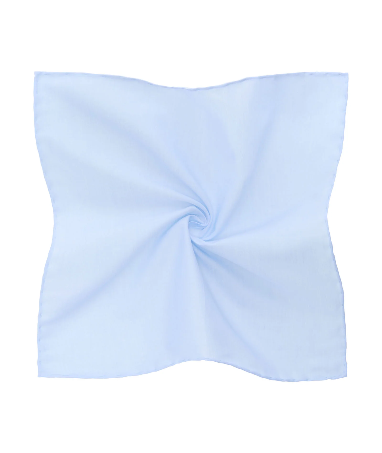 Pochette in cotone twill azzurro