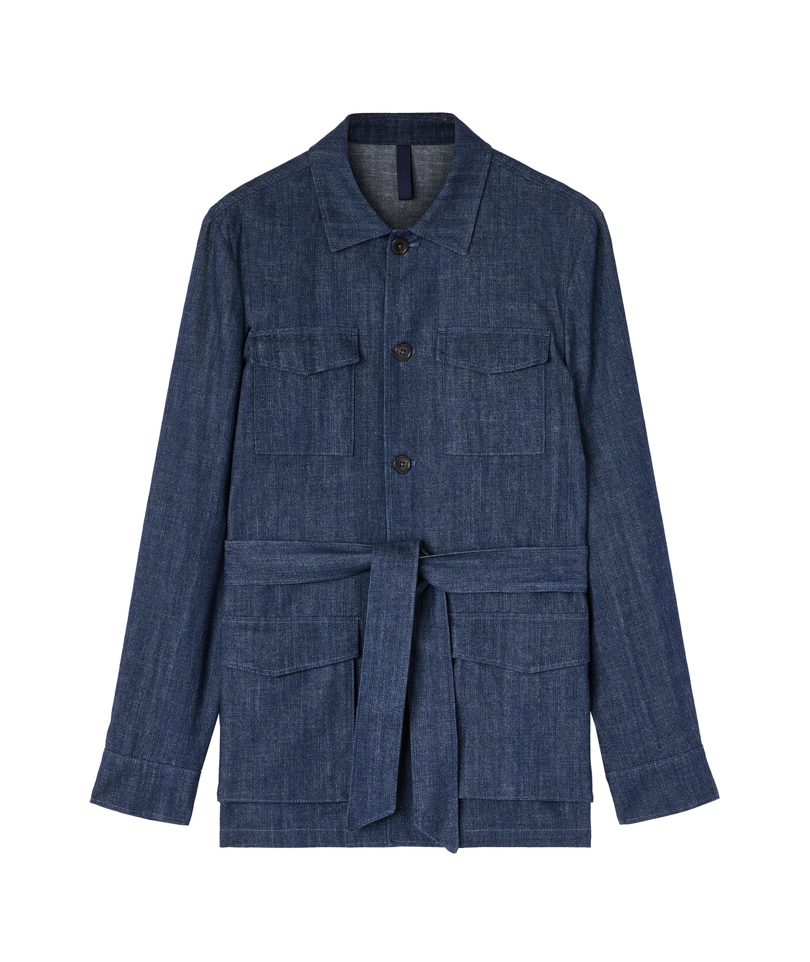 Sahariana in denim blu - Image 3