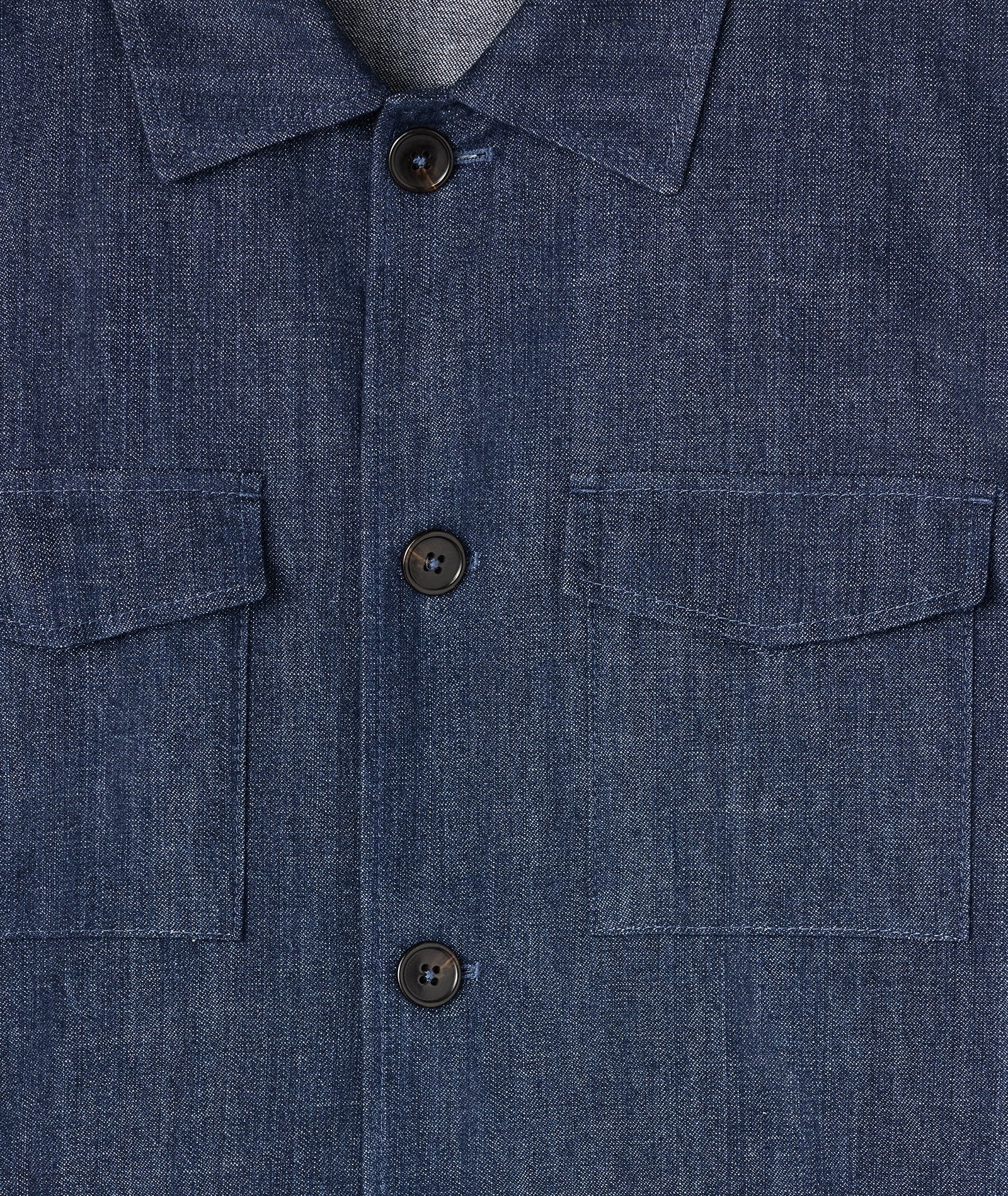Sahariana in denim blu - Image 4