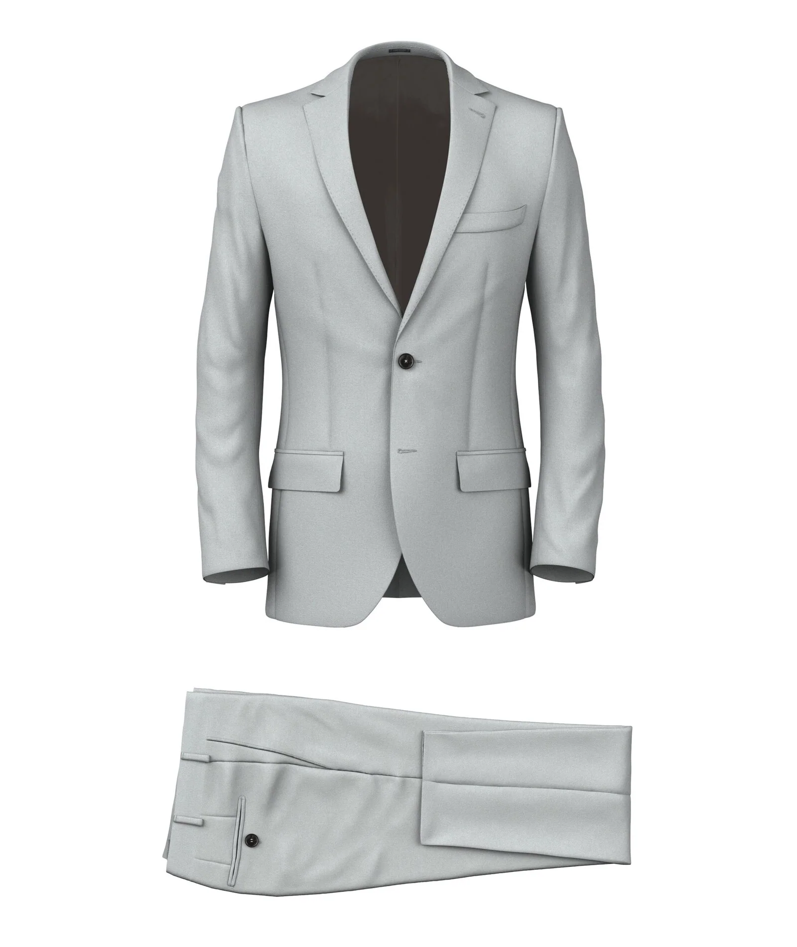 Smoking Grigio Argento Twill