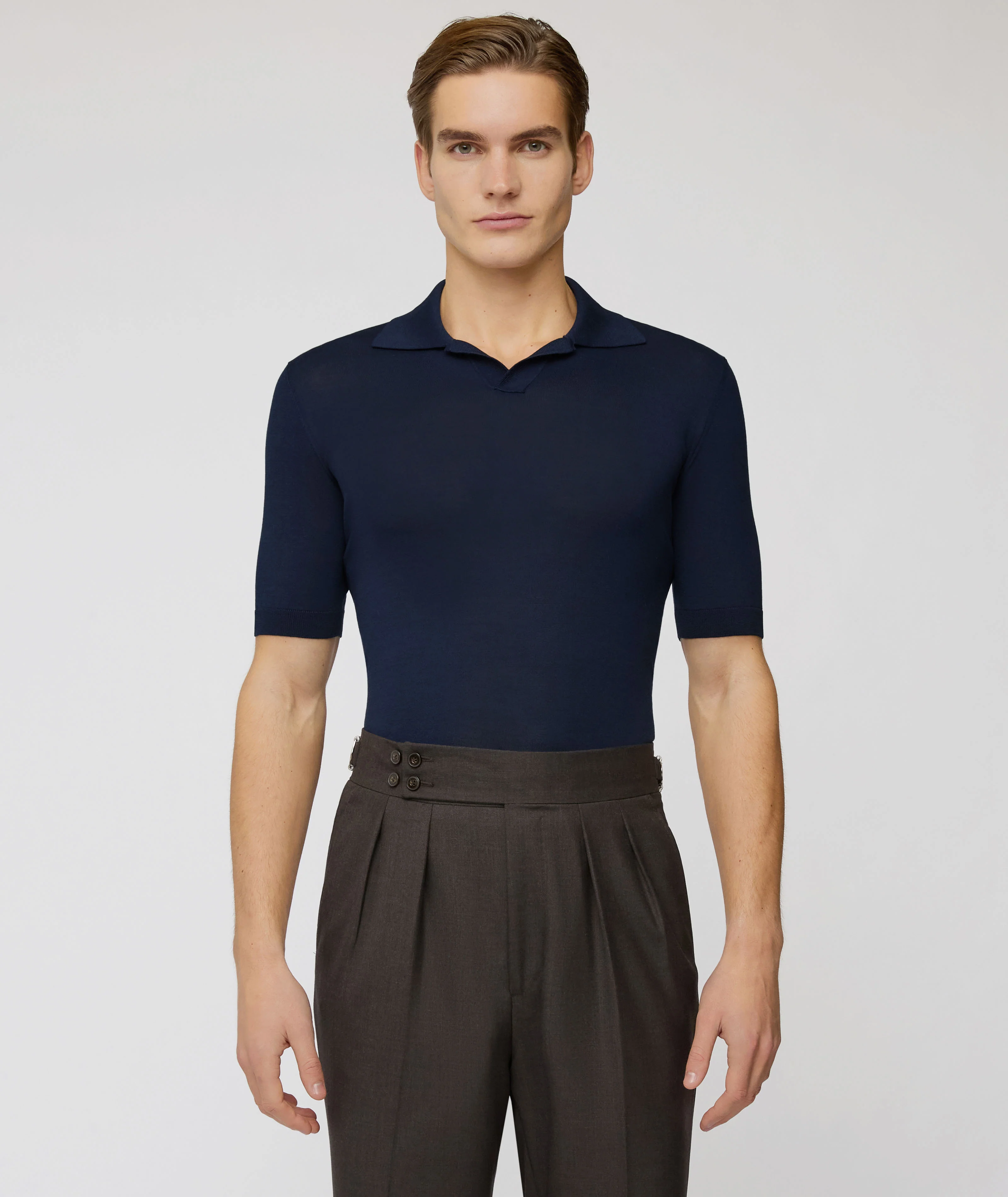 T-shirt in cotone blu navy - Image 3