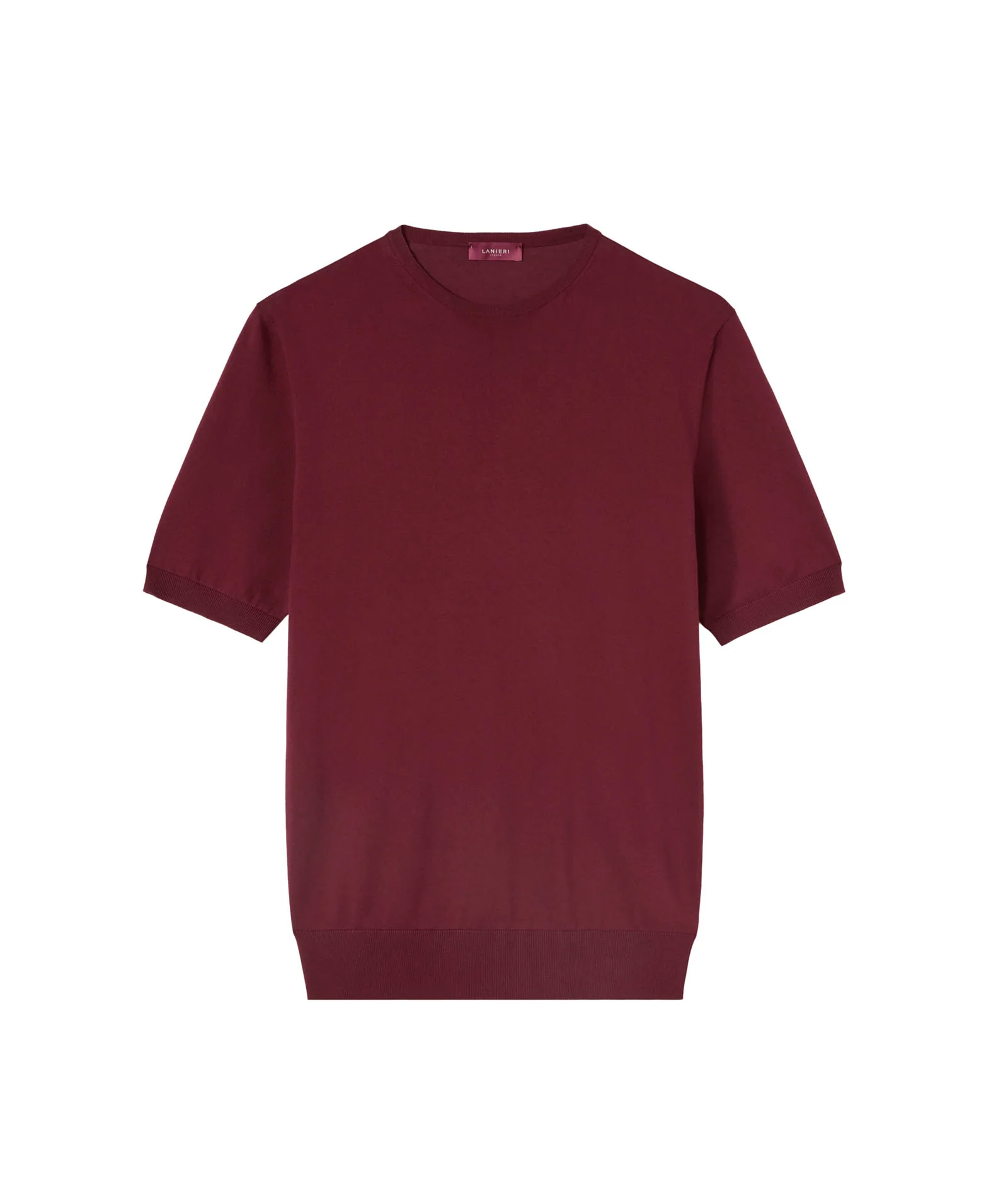 T-shirt in cotone bordeaux - Image 3